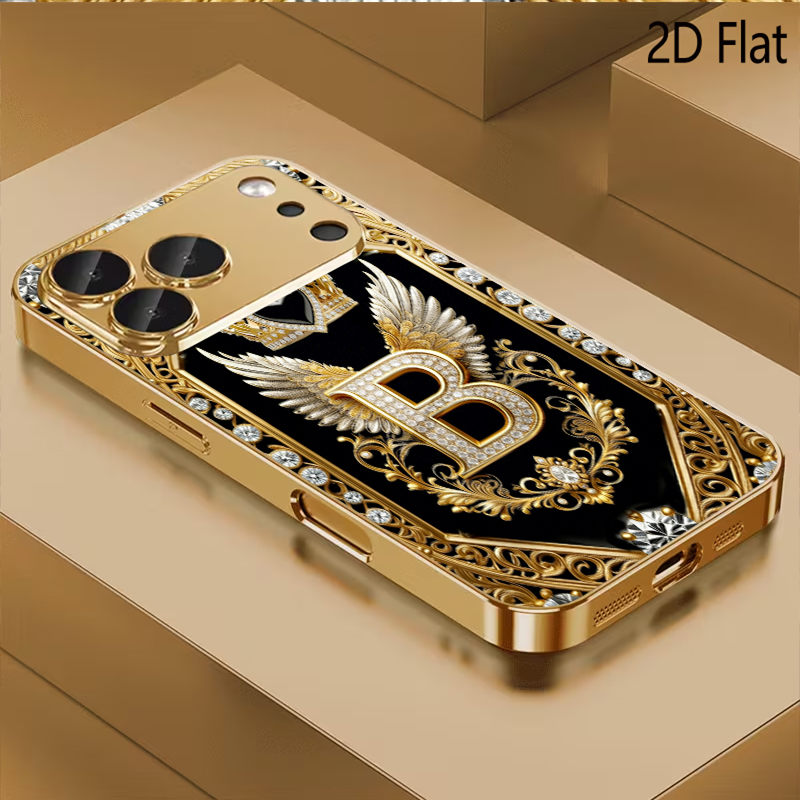 Phone Cases H&M - B-Badge baskılı desenli temperli cam tasarım