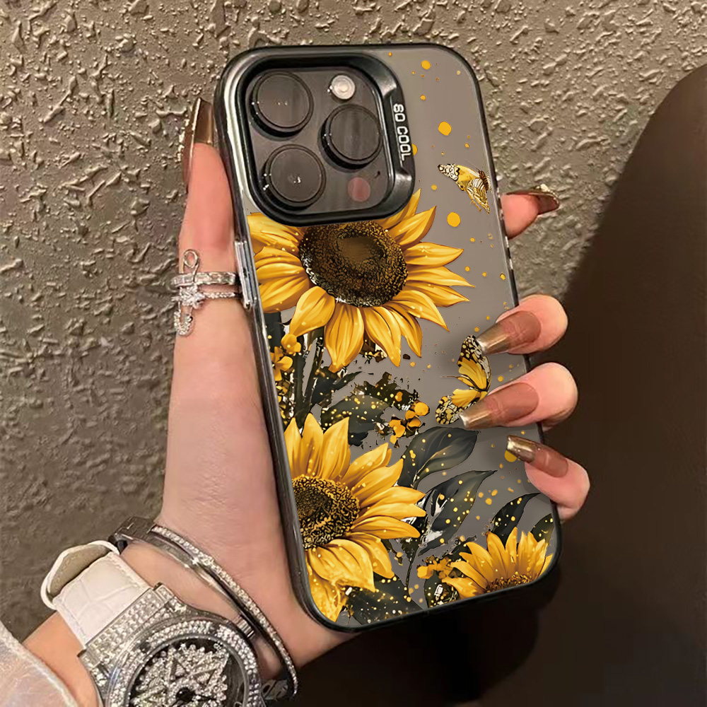 Phone Cases Rugged - Lüks Çiçek Desenli Telefon Kılıfı iPhone