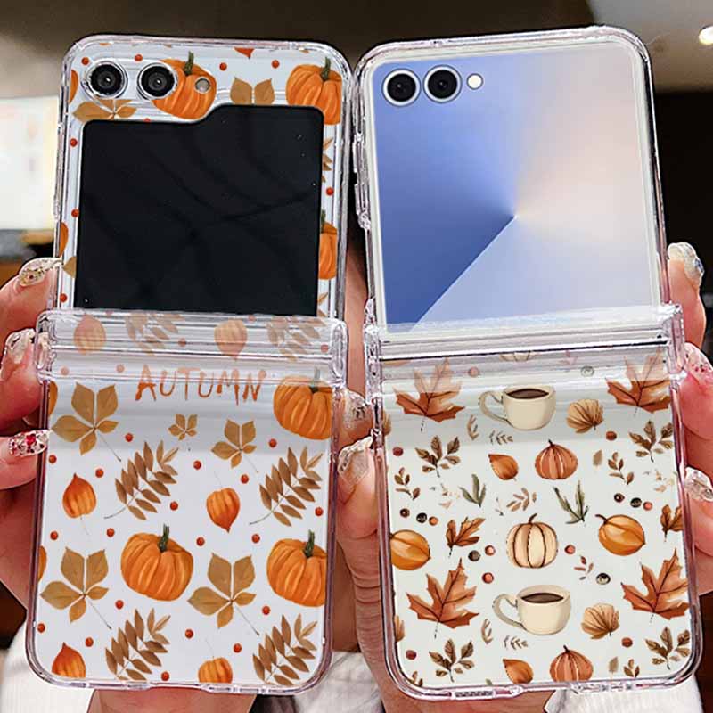 Phone Cases Z Fold 6 - Sonbahar Akçaağaç Yaprağı Desenli Telefon Kılıfı