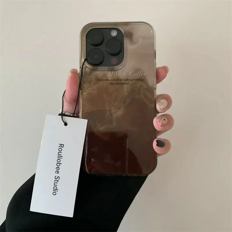 Phone Cases Classy - Lüks Kahve Rengi Karışımı Gradyan Telefon