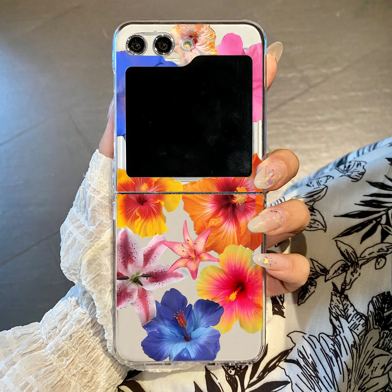 Phone Cases Z Fold 6 - Gerçekçi Çiçek Baskılı Samsung Galaxy Z