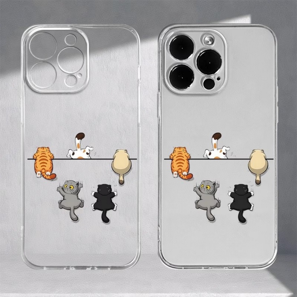 Phone Cases Cute Iphone 13 - Beş Sevimli Kedi Desenli Telefon Kılıfı
