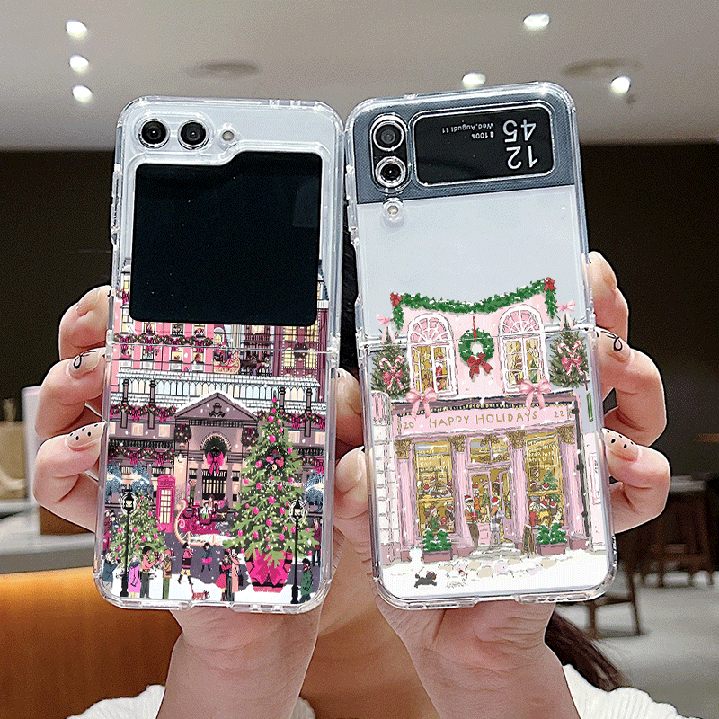 Phone Cases Z Fold 6 - Kırsal Bina Kar Manzarası Noel Temalı