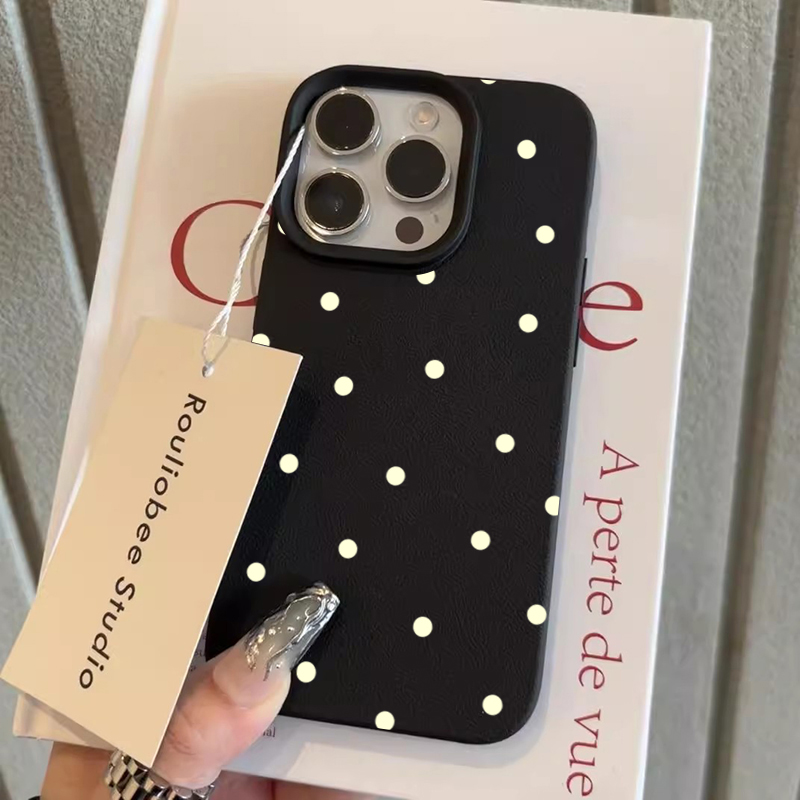 Phone Cases Cute Iphone 13 - Kişilikli Basit Sevimli Puantiyeli Telefon Kılıfı