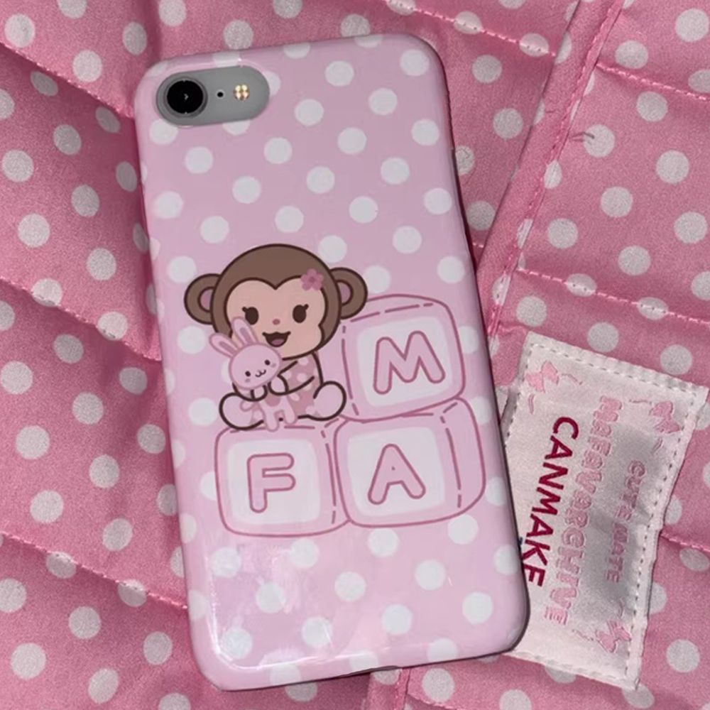 Phone Cases Cute Iphone 13 - Kore Çizgi Film Tatlı Pembe Sevimli