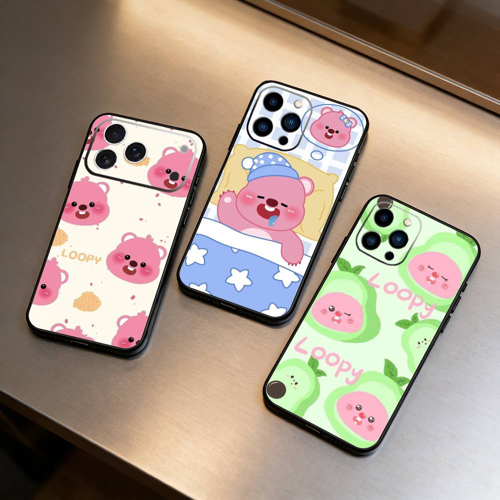 Phone Cases Loopy - Sevimli Karikatür M-loopy Telefon Kılıfı iPhone17,16,15,14,13,12