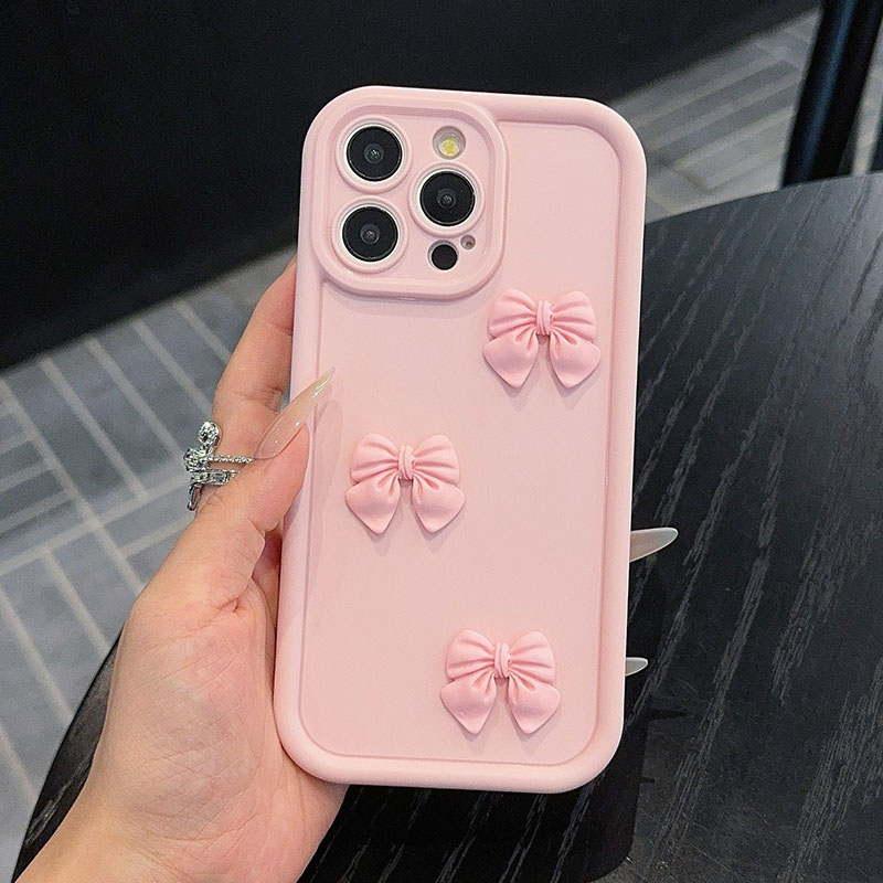 Phone Cases Rugged - Pembe Papyonlu Telefon Kılıfı iPhone 15