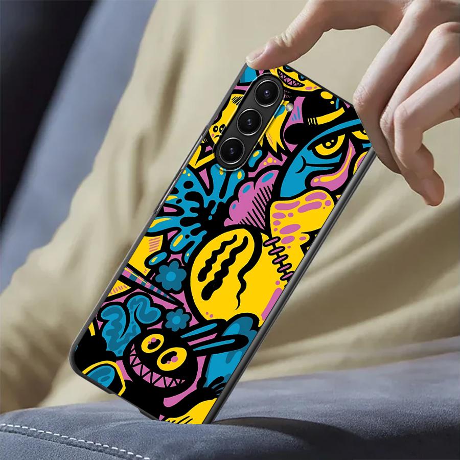 Phone Cases Z Fold 6 - Karikatür Graffiti Tasarım Kılıf Samsung Galaxy