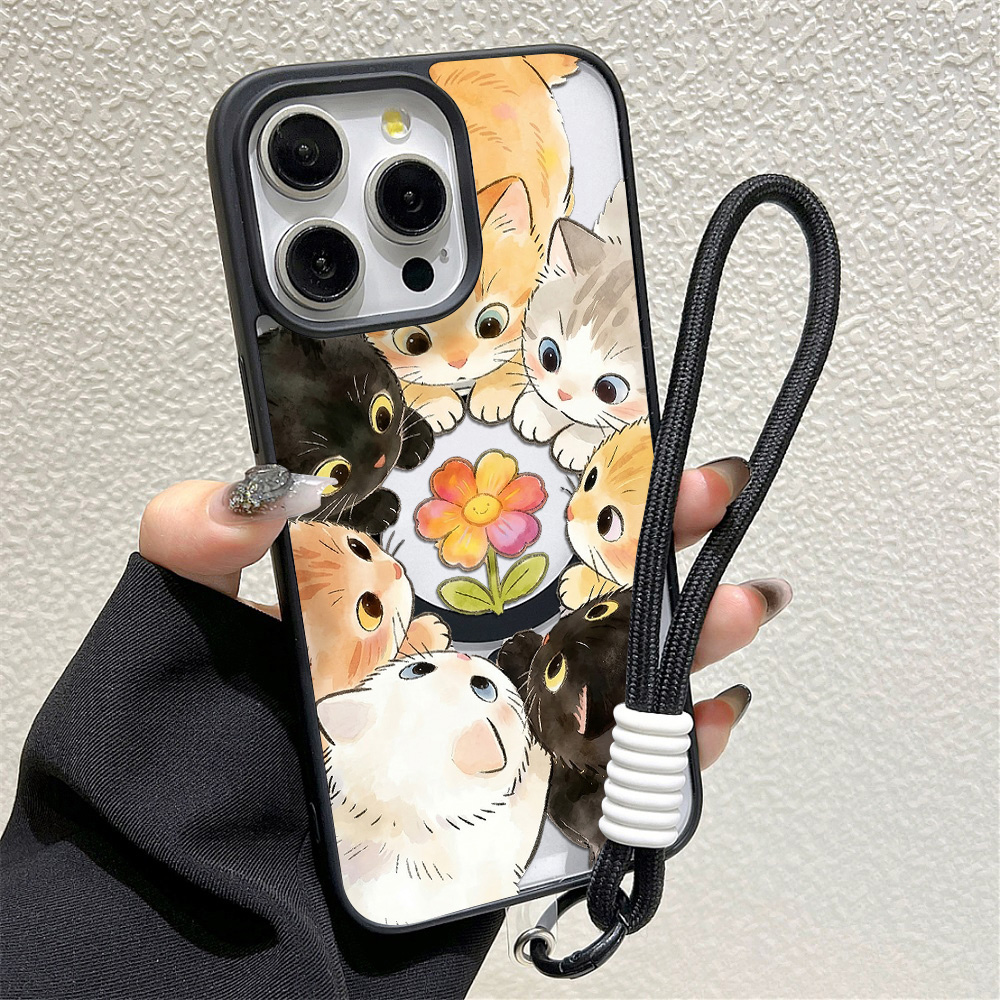 Siyah Çerçeveli Çiçek Desenli  - Phone Cases Iphone 15 incelemesi ve fiyatı