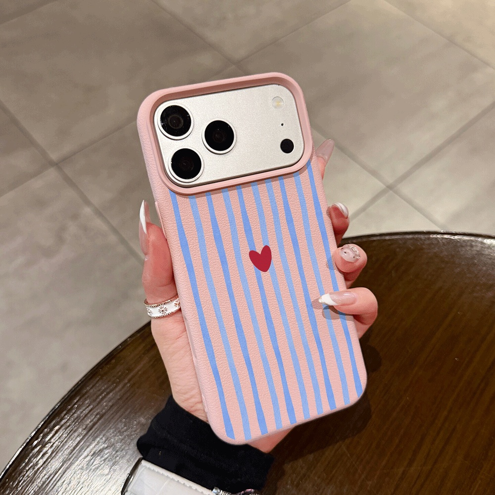 Dikey Çizgili Kalp Desenli Tel - Phone Cases Rugged incelemesi ve fiyatı