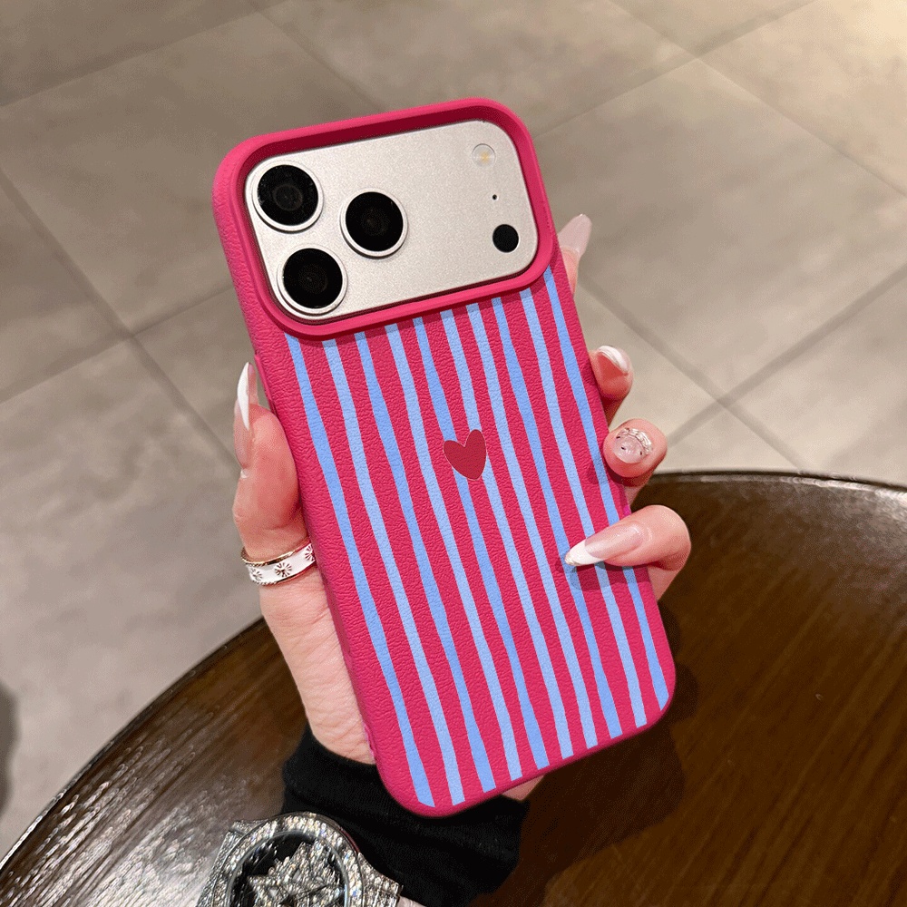 Dikey Çizgili Kalp Desenli Tel - Phone Cases Rugged incelemesi ve fiyatı