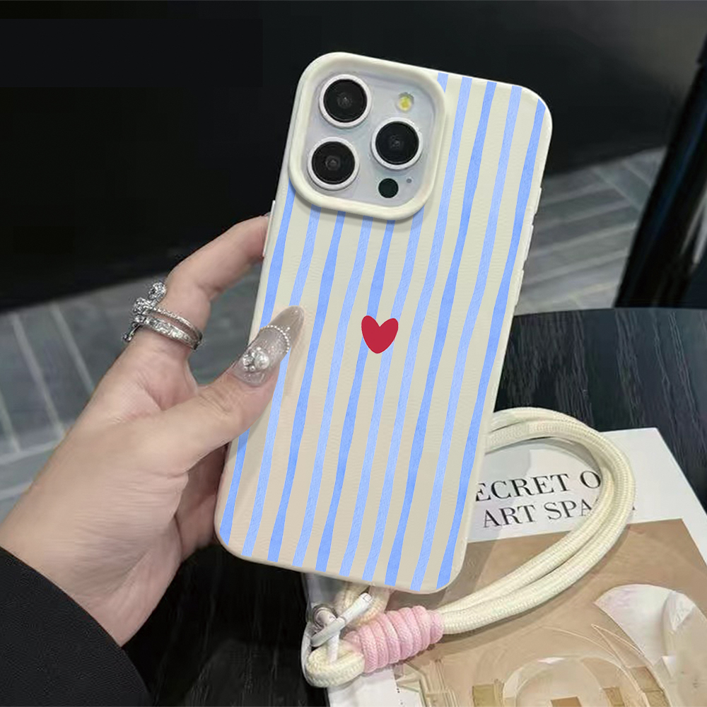 Dikey Çizgili Kalp Desenli Tel - Apple Iphone 16 incelemesi ve fiyatı