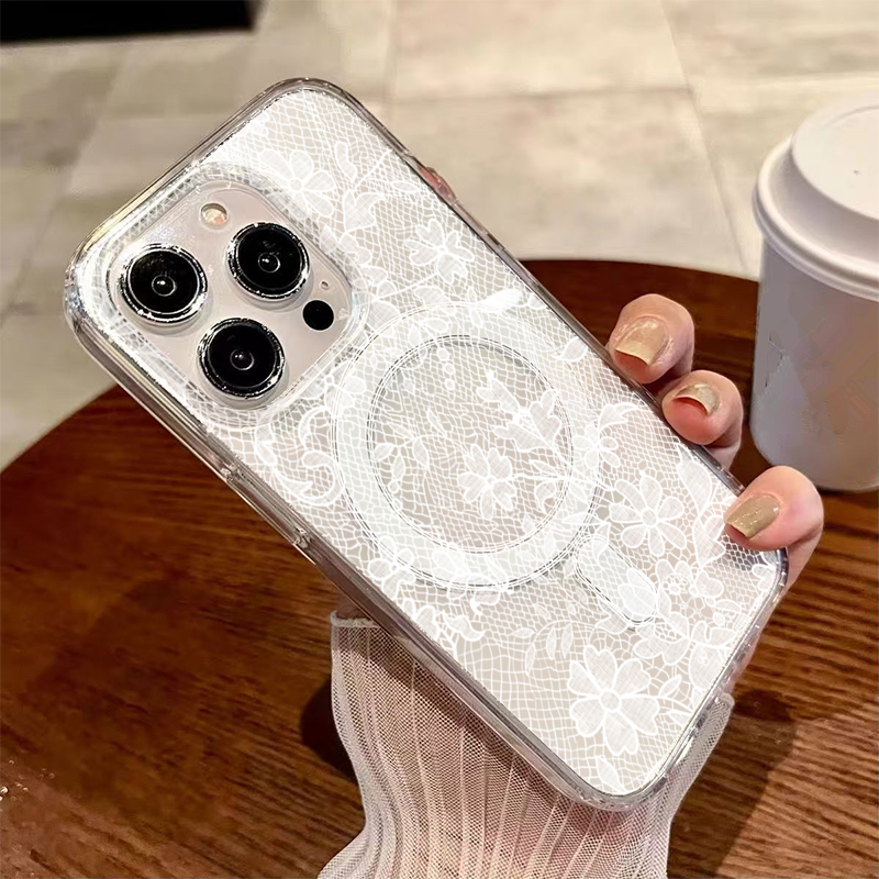Romantik Beyaz Dantel Çiçek De - Phone Cases Classy incelemesi ve fiyatı