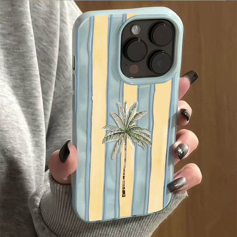 Sevimli Palmiye Ağacı Çizgili  - Phone Cases Cute Iphone 13 incelemesi ve fiyatı